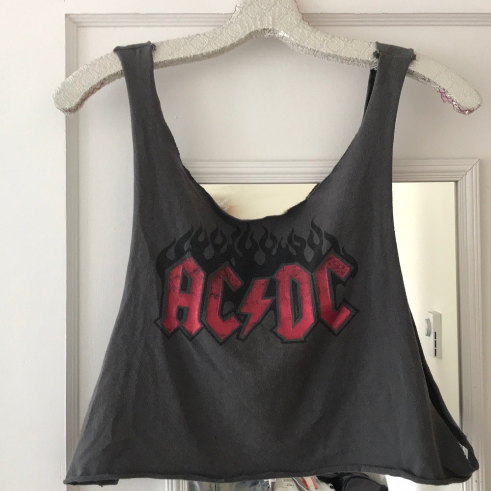Vintage AC/DC crop